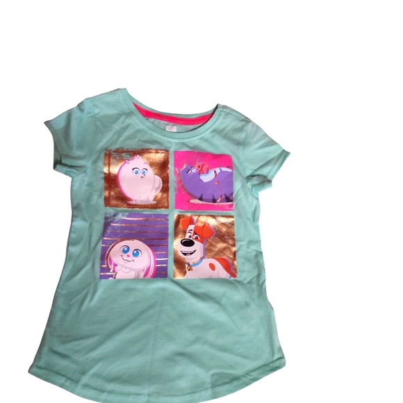 Girls Secret life of pets short sleeve shirt - Picture 1 of 4